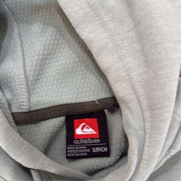 Quiksilver Men's Green Hoodie - Picture 4 of 4